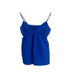 vintage y2k express blue flowy top M